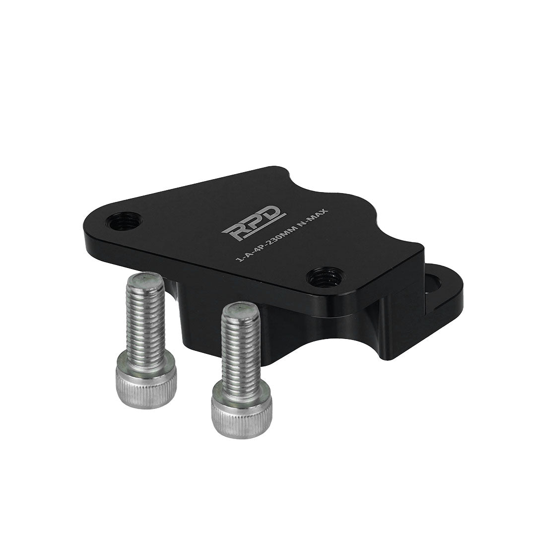 RPD ALUMUNIUM CNC BRACKET CALIPER AXIAL FOR 230MM N-MAX BLACK + BOLT