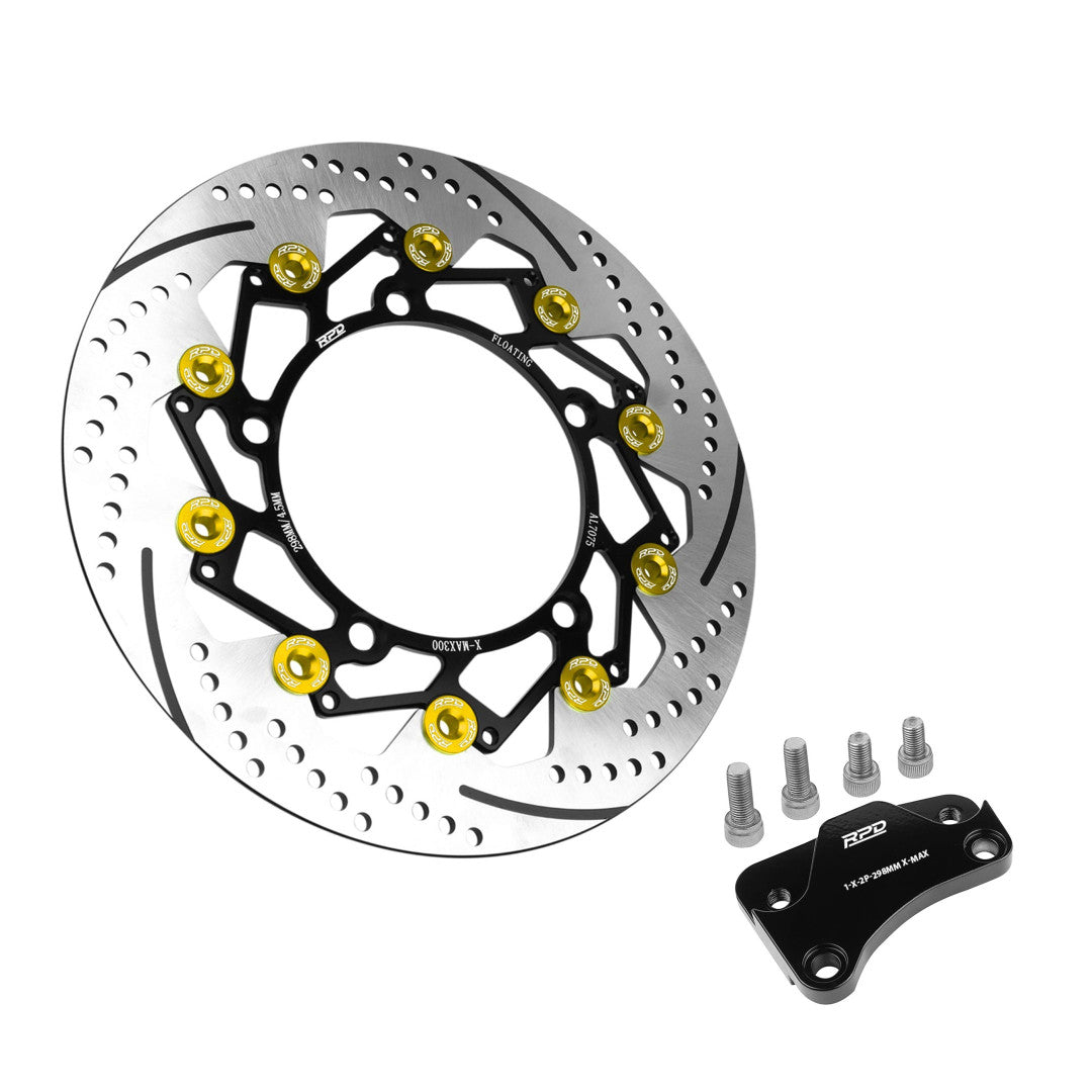 RPD Tornado Front Floating Disc Rotor 298MM For X-Max + Bracket