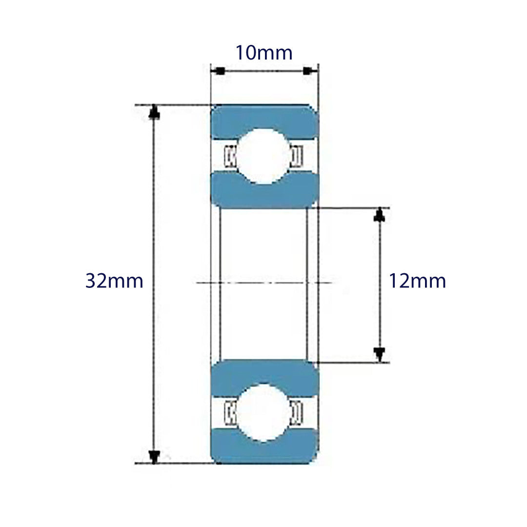 TDR Wheel Bearing 6201 2RS