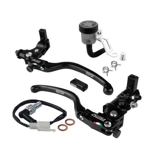 RPD MASTER BRAKE PUMP-CLUTCH SET GENESIS (R/L) - BLACK/RED WITH TDR SWITCH BRAKE & R1 ADAPTER