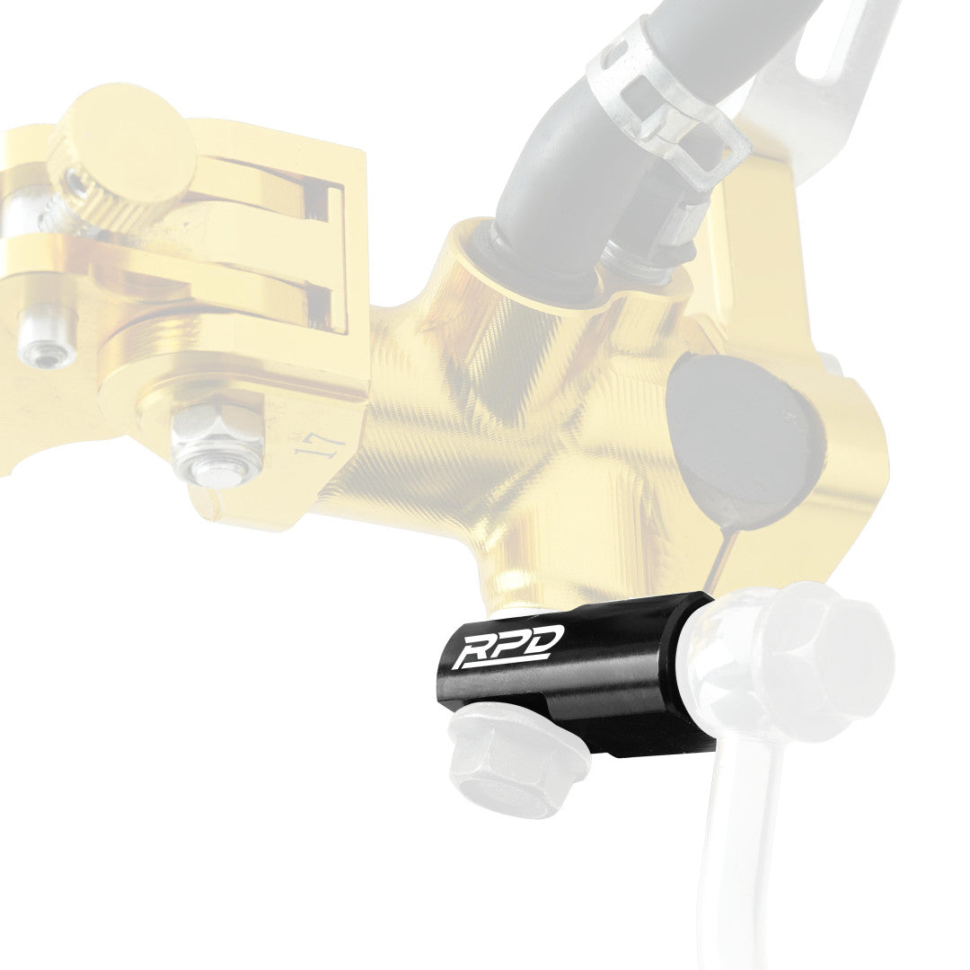 RPD Master Brake Pump Hose Adapter R1 M10-M10 Straight Black