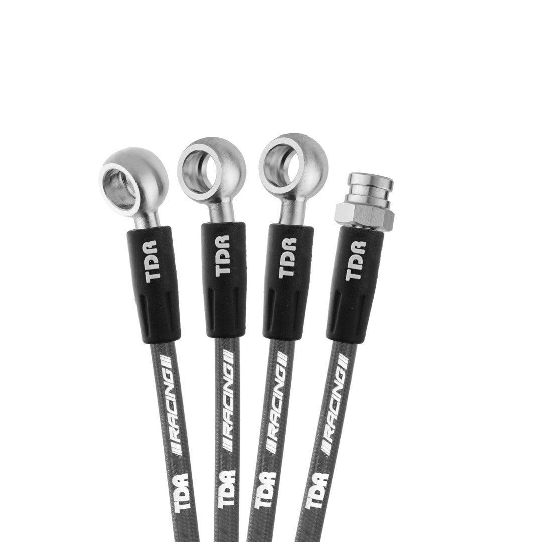TDR Teflomax Brake Hose For X-Max ABS Titanium Silver